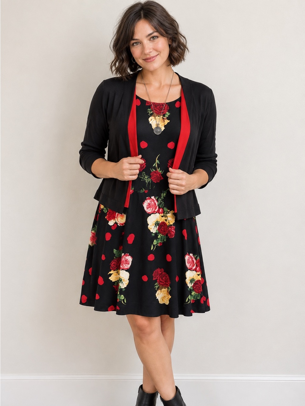 Eva Varro Reversible Open Front Jacket 1X